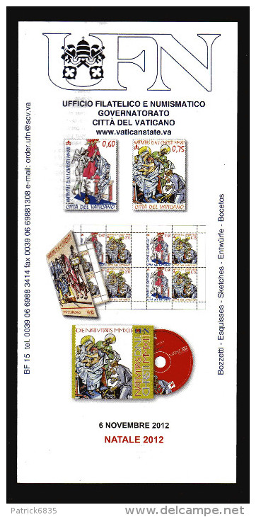 Vaticano °-X- 2012 -  St. Postale - Bollettino Ufficiale - Natale 2012 - Cartas & Documentos