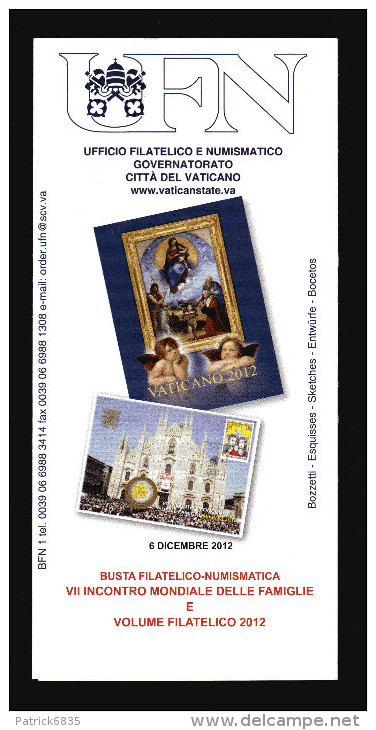 Vaticano °- 2012 -  St. Postale - Bollettino Ufficiale - Busta Fil. E Numism. E Volume Filatelico - Cartas & Documentos