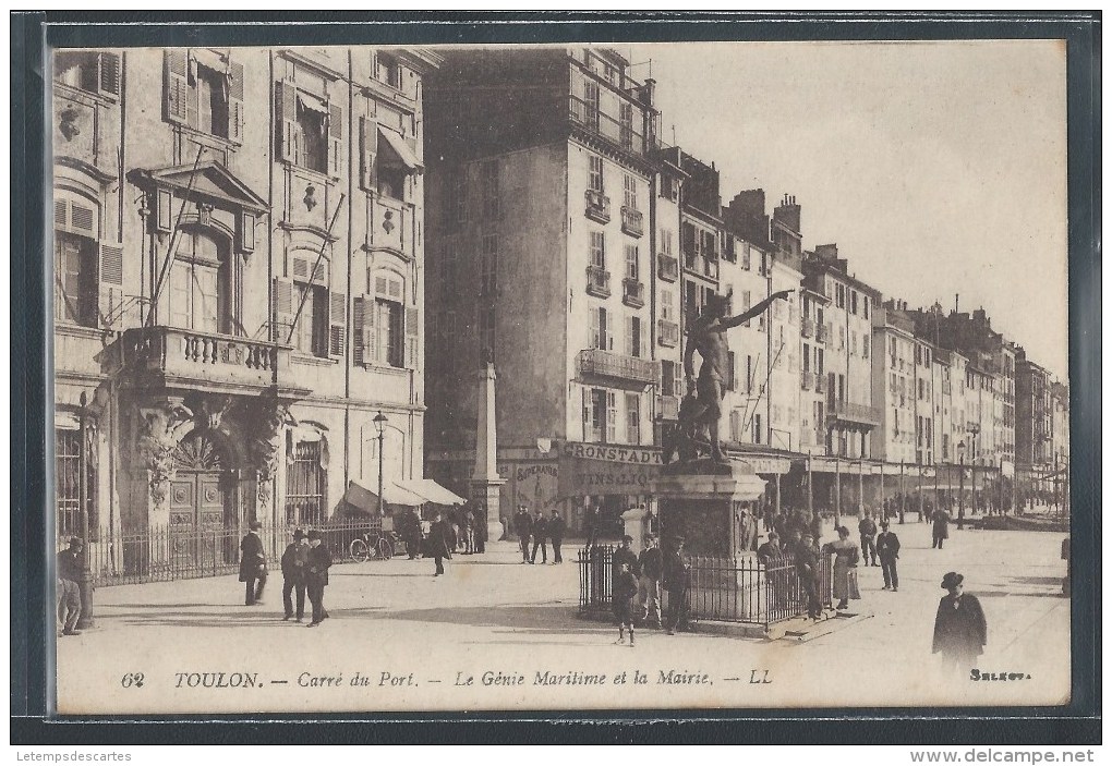 - CPA 83 - Toulon, Carré Du Port - Le Génie Militaire Et La Mairie - Toulon