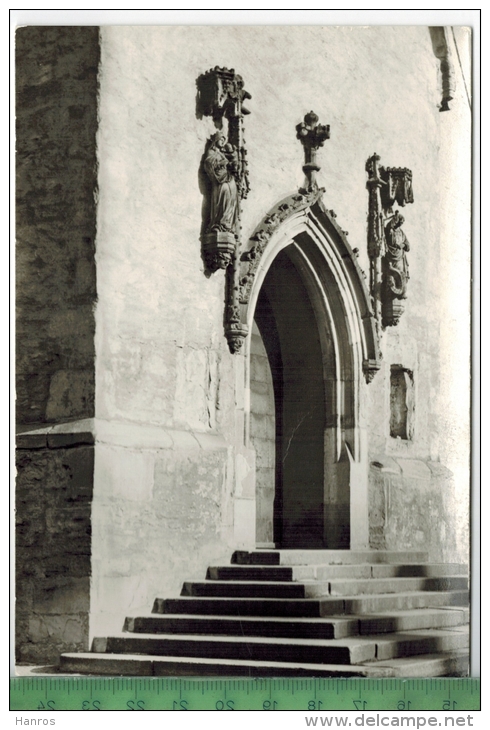 Zeitz, DDR, Portal Der St. Michaeliskirche, Verlag: H.C. Schmiedicke (VOB), Leipzig, POSTKARTE, Foto: - Zeitz