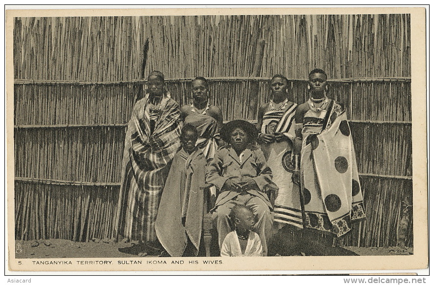 5 Tanganyaka Sultan Ikoma And His Wives ( 6 ) Edit Tuck - Tanzania
