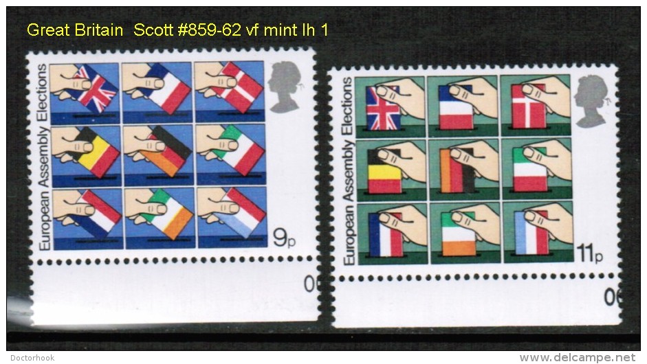 GREAT BRITAIN   Scott  # 859-62*  VF MINT LH - Nuovi