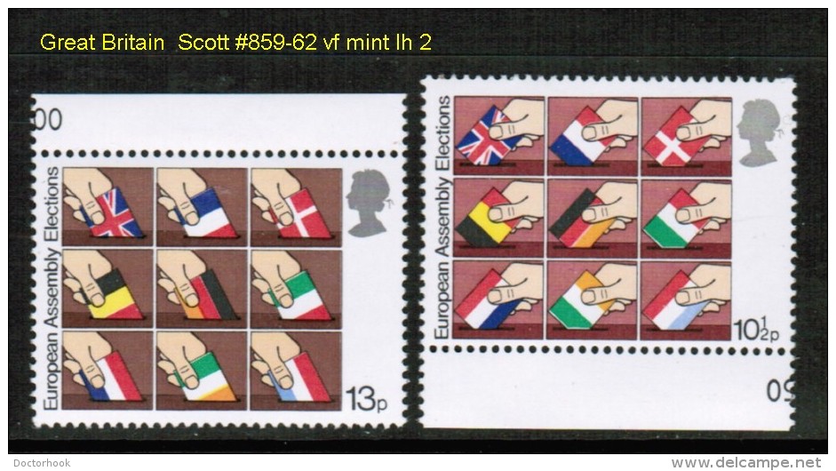 GREAT BRITAIN   Scott  # 859-62*  VF MINT LH - Nuovi