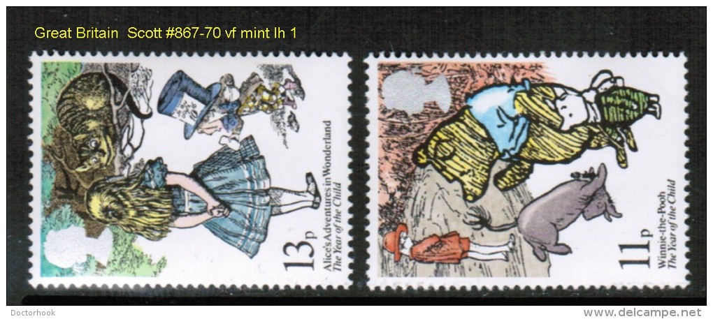 GREAT BRITAIN   Scott  # 867-70*  VF MINT LH - Unused Stamps