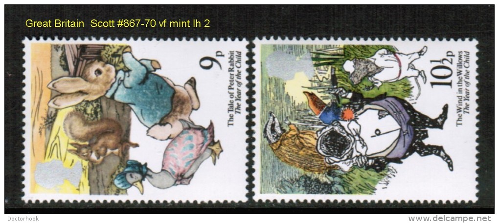 GREAT BRITAIN   Scott  # 867-70*  VF MINT LH - Unused Stamps