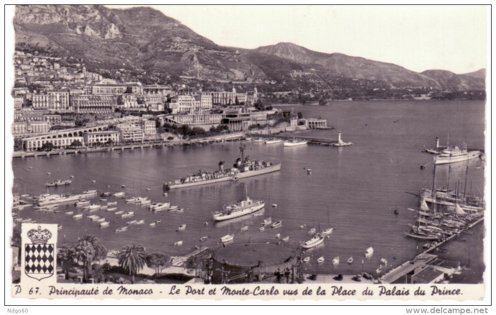 Le Port Et Monte-Carlo Vus De La Place Du Palais Des Princes - Harbor