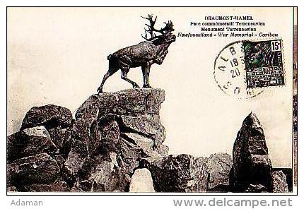 Beaumont Hamel  104          Parc Commémoratif Terreneuvien. Monument Terreneuvien ( Caribou )  . - Other & Unclassified