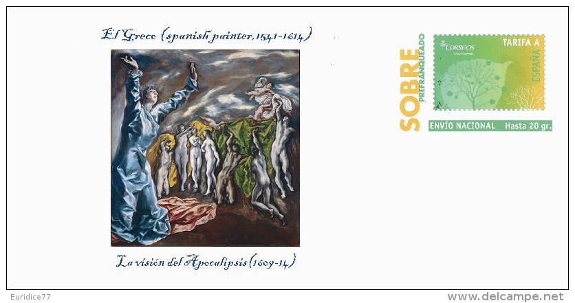 Spain 2014 - Doménikos Theotokópoulos (EL GRECO) Collection - Special Prepaid Cover - Autres & Non Classés