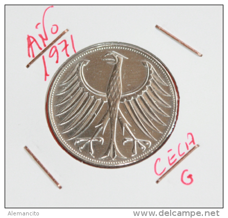 ALEMANIA  5  MARCOS  (  1971-G ) - 5 Marcos