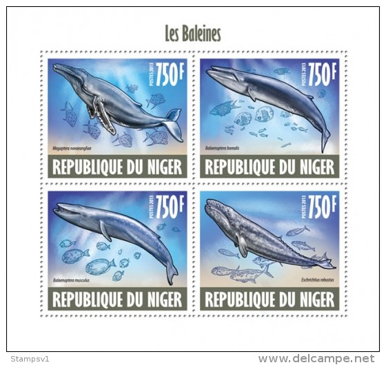Niger. 2013 Whales. (624a) - Walvissen