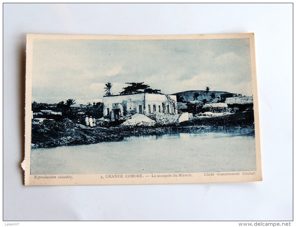 Carte Postale Ancienne : GRANDE COMORE : La Mosquée Du Miracle - Comores