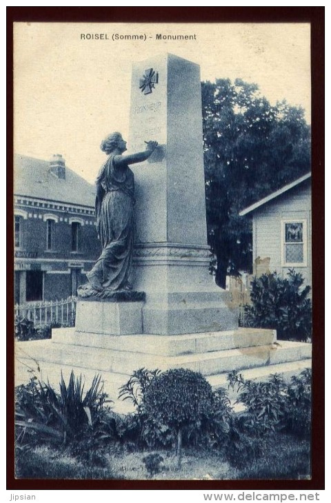 Cpa Du 80  Roisel  Monument  LAM1 - Roisel