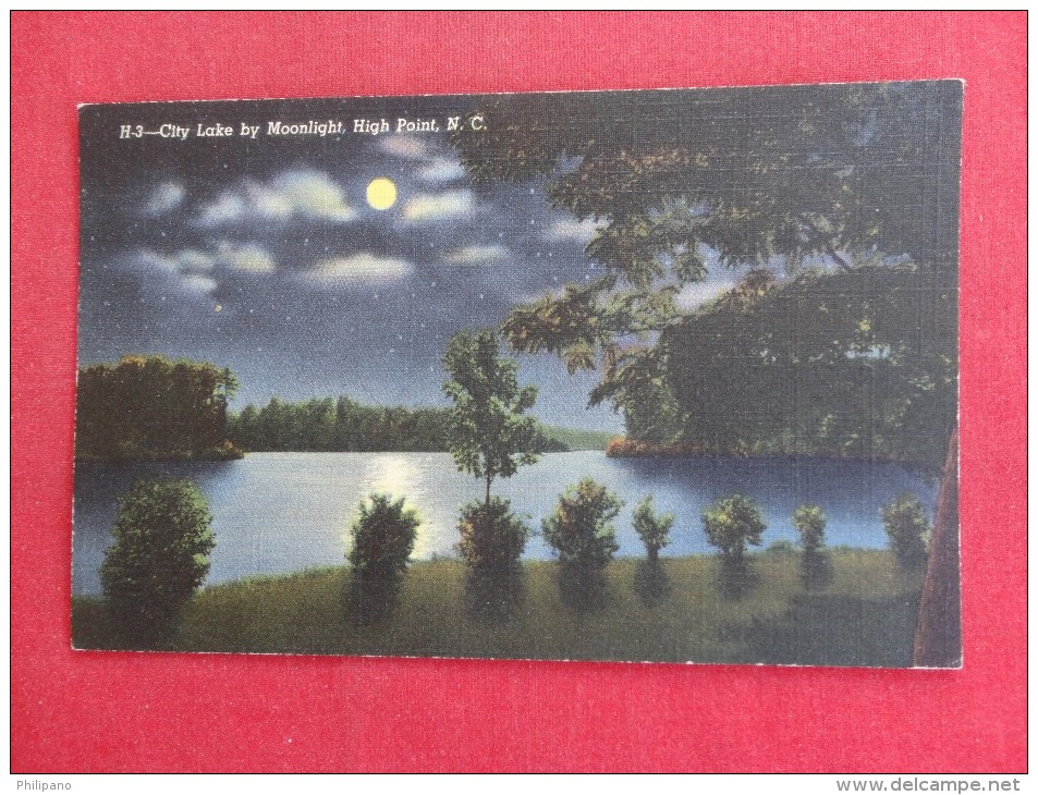 North Carolina > High Point  City   Lake By Moonlight  1985 Cancel     Ref 1242 - High Point