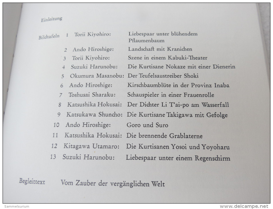 Gerhard Joop "Japanische Farbholzschnitte" - Malerei & Skulptur