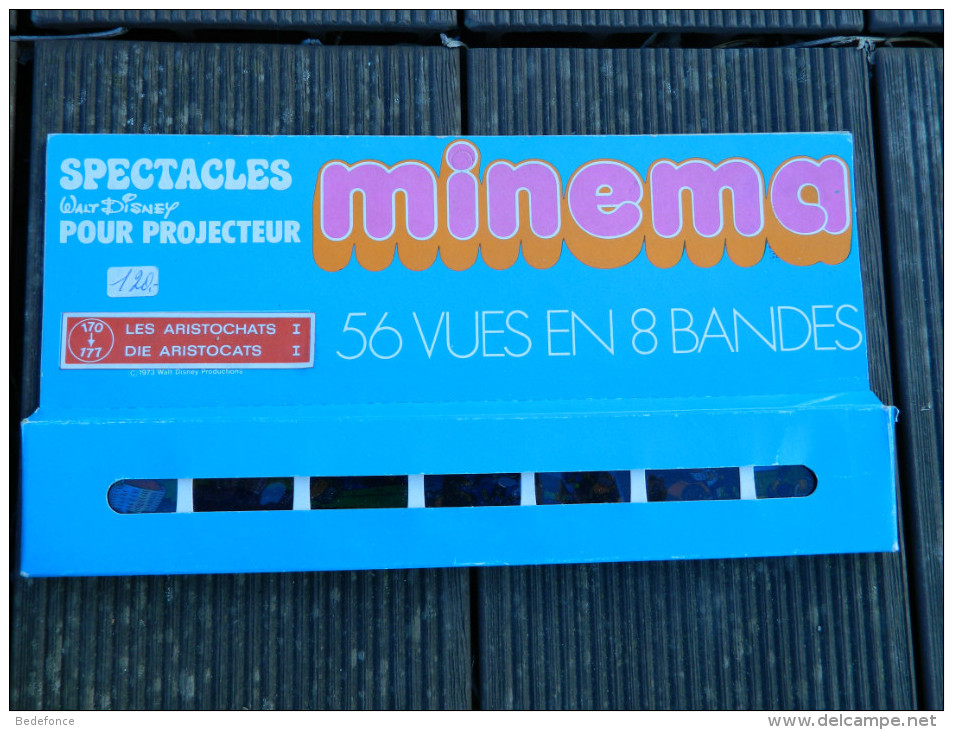 Minema - Coffret 56 Vues En 8 Bandes, N° 170 à 177 - Spectacles Walt Disney - Les Aristochats I - 1973 - Projecteurs De Films