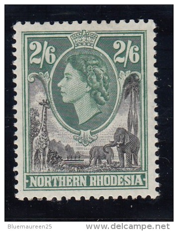 QUEEN ELIZABETH II - 1953 - Rodesia Del Norte (...-1963)