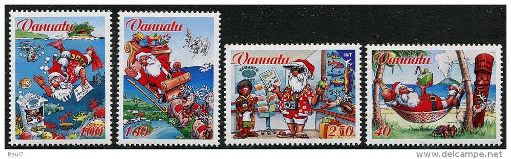 VANUATU - 2013 - Noël 2013, Le Père Noël - 4 Val Neufs // Mnh - Vanuatu (1980-...)