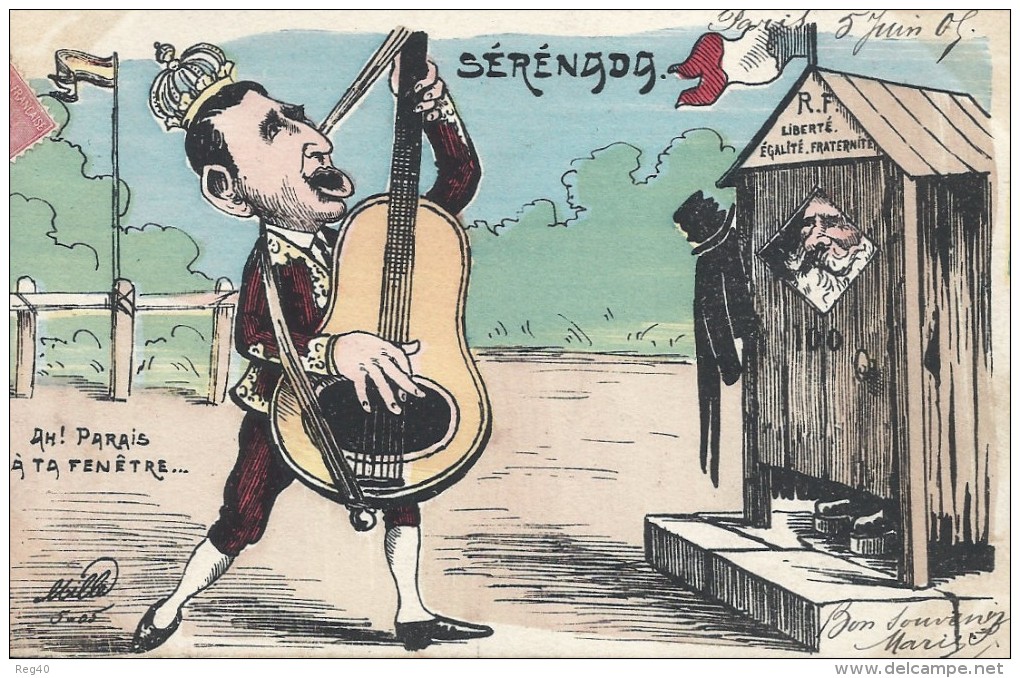 ILLUSTRATEUR   -  MILLE - POLITIQUE SATIRIQUE -  SERENADE - Mille