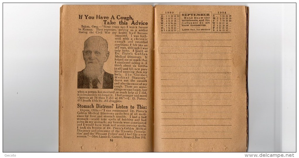 Pierce's Memorandum And Account Book - 1923 - 1900-1949