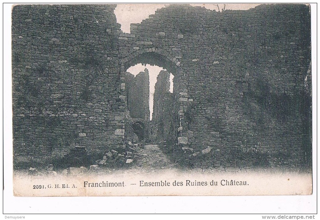 18935 Franchimont Ensemble Des Ruines Du Chateau - Philippeville