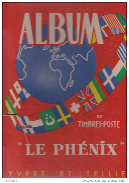 D19 Et D20 -ALBUM DE TIMBRES POSTE "LE PHENIX" - YVERT ET TELLIER + 10.000 Mille Timbres Français Et étrangers Non Triés - Vrac (min 1000 Timbres)