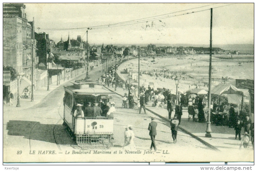 Frankrijk - Le Havre - Boulevard Maritime Nouvelle - Tram - 1915 - Non Classificati