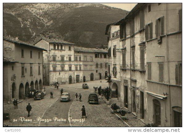 VISSO MACERATA PIAZZA PIETRO CAPUZZI VG. ANNI 60 - Macerata