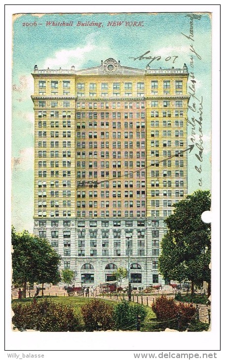 "Whitehall Building - New York" Color - Other Monuments & Buildings