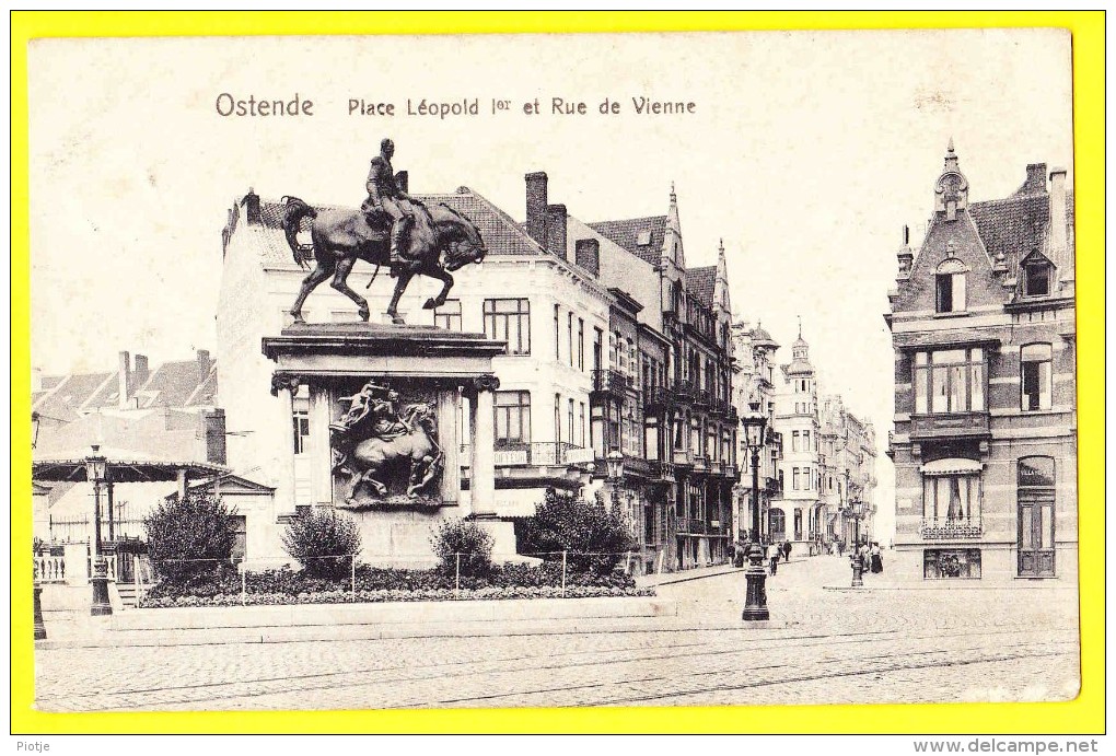 * Oostende - Ostende - Ostend (Kust - Littoral) * (Edition E.L. 5238) Place Léopold I Et Rue De Vienne, Coiffeur Tramway - Oostende