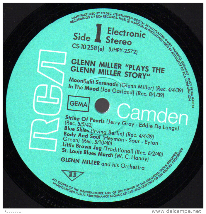 * LP *  GLENN MILLER Plays THE GLENN MILLER STORY (Germany EX-!!!) - Jazz