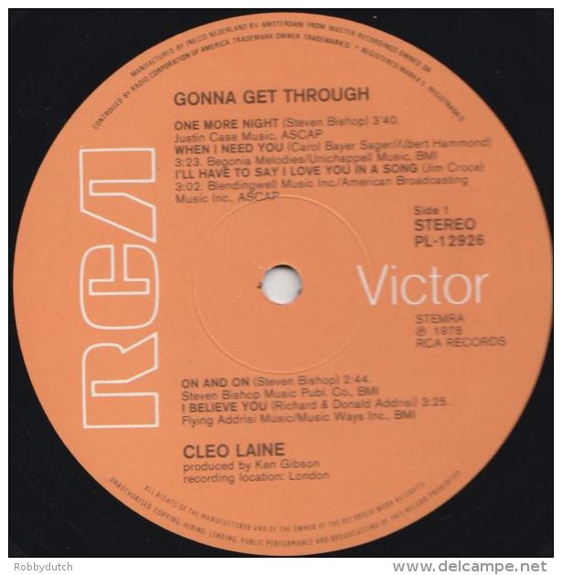 * LP *  CLEO LAINE - GONNA GET THROUGH (Holland 1978 EX!!!) - Jazz