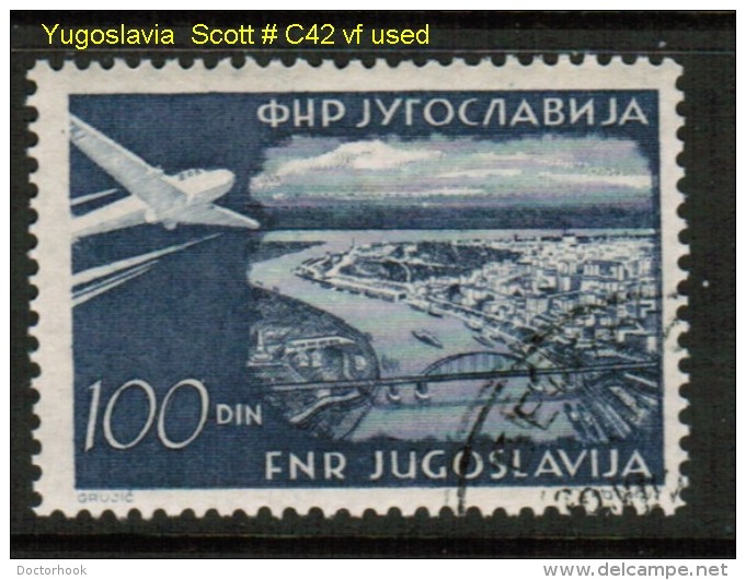 YUGOSLAVIA   Scott  # C 42  VF USED - Aéreo