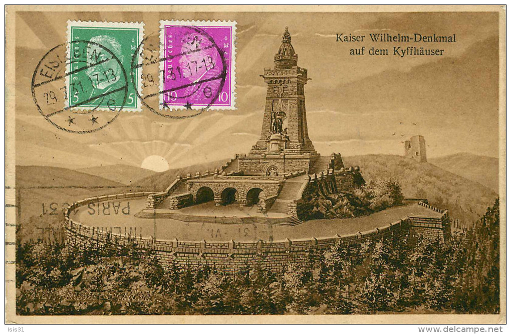 Allemagne - Germany - Thuringe - Kyffhaeuser - Kaiser Wilheim Denkmal Auf Dem Kyffhäuser - état - Kyffhaeuser