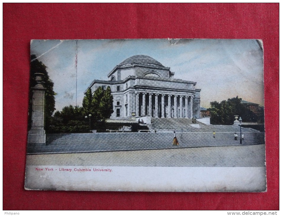 New York > New York City > Manhattan Library Columbia University 1908 Cancel   Ref 1243 - Manhattan