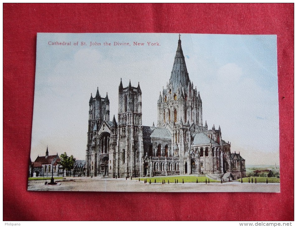 New York > New York City > Manhattan   Cathedral Of St John The Divine Not Mailed    Ref 1243 - Manhattan