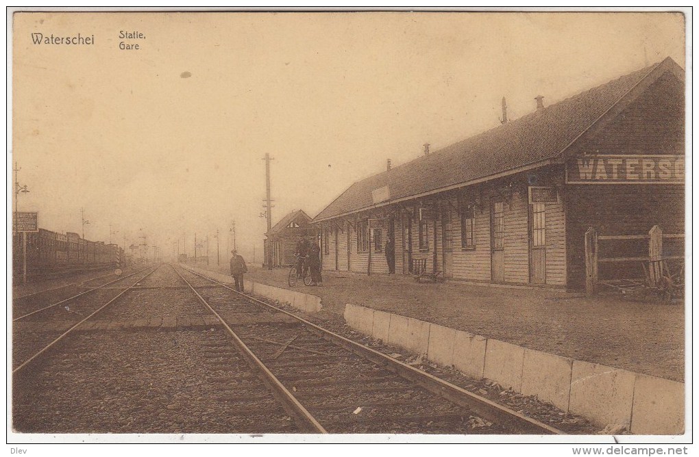 Waterschei - Statie - Kant Sporen - Geanimeerd - Geen Uitgever Vermeld - Stations - Zonder Treinen