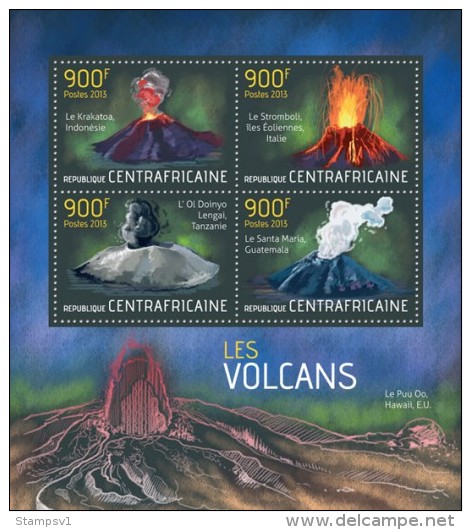 Central African Republic. 2013 Volcanoes. (502a) - Volcans