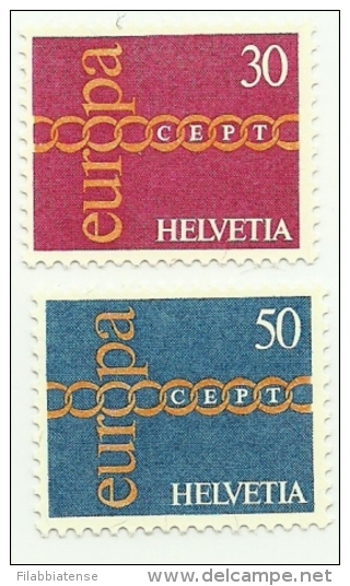 1971 - Svizzera 882/83 Europa C3128 - Unused Stamps