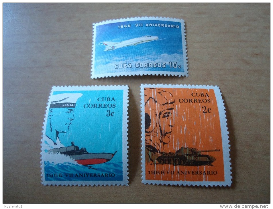 Kuba: 3 Werte 7. Jahrestag - Used Stamps