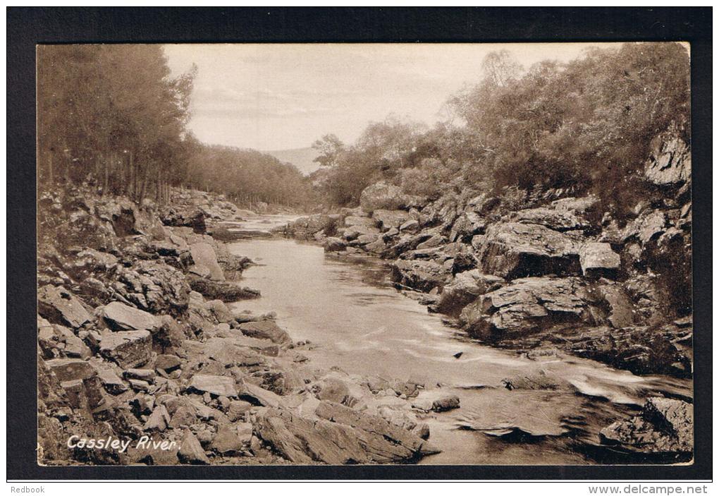 RB 982 - Early Postcard - Cassley River - Sutherland Scotland - Sutherland