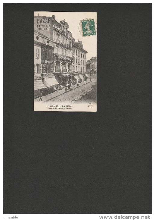 Saumur (49). Rue D´orleans. Magasins Des Nouvelles Galeries. Animée - Saumur