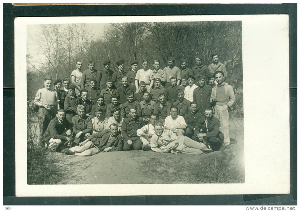 Cpa Photo  Trombinoscope Prisonniers  -" ARB. - KDO; 1065  Geprüyt  I. " - Ae11320 - Guerre 1939-45