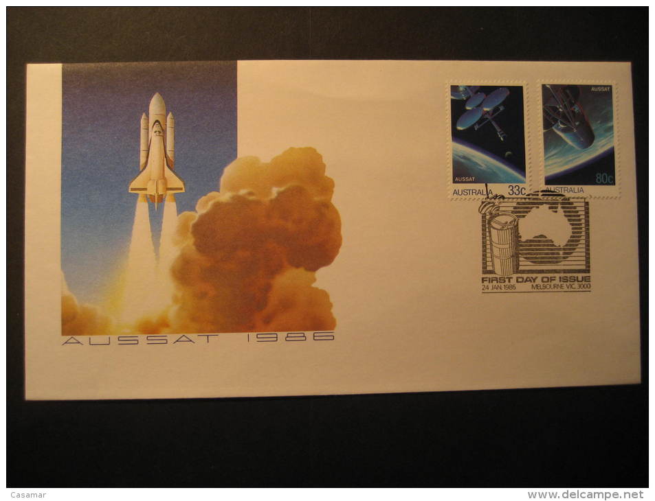 Melbourne 1986 AUSSAT Satellite Space Spatial Astronomy Cosmos Australia Cover - Oceanía