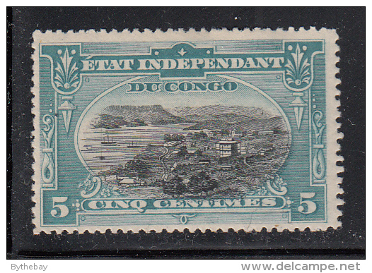 Belgian Congo MH Scott #14 5c Port Matadi - Hinge Remnant - Nuevos