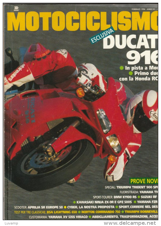 MOTOCICLISMO -   FEBBRAIO 1994  (250410) - Motori