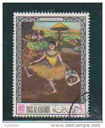 RAS AL KHAIMA.  (Y&amp;T)  1968  -  N°50  *   Tableau Du Musée Du Louvre  * 90d *  Obl - Arabie Saoudite