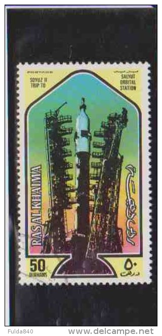 RAS AL KHAIMA.  (Y&amp;T)  1971  -  N°73  * *   Soyuz II  * 50d  *  Obl - Arabie Saoudite
