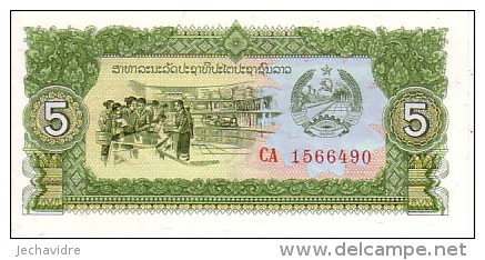 LAOS   5 Kip   Emission De 1979   Pick 26 A      ***** BILLET  NEUF ***** - Laos