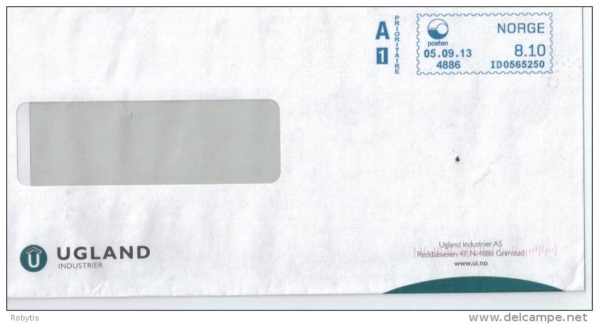 Norway Meter Franking 05.09.2013 - Lettres & Documents