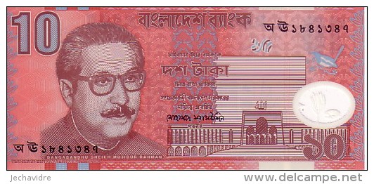 BANGLADESH   10 Taka   Daté De 2000    Pick 35  Polymer        ***** BILLET  NEUF ***** - Bangladesh